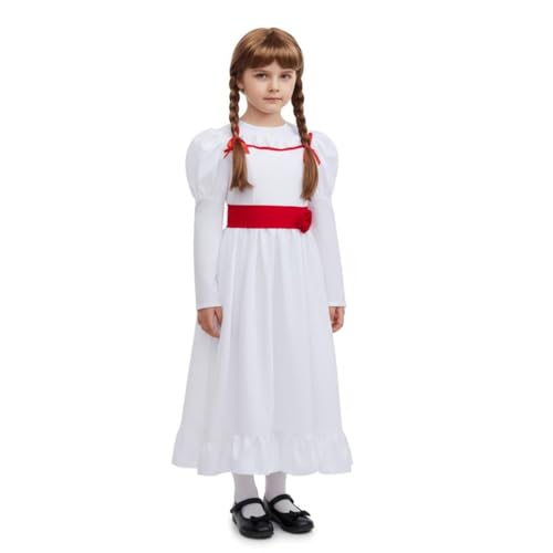 Disfraz completo de muñeca espeluznante para niñas 5-6 años miniatura 6