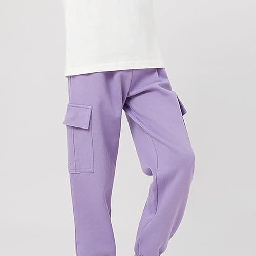 Boys Girls Hip Hop Trousers Kids Cargo Pants Elasticated Jogger for Streetwear Dance High Waist with Multi Pockets4