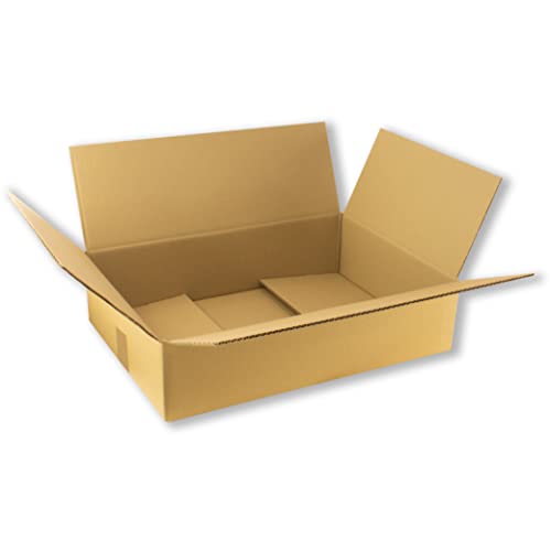 Pack 10 cajas Carton, 500x350x120 mm, Caja para Pedidos, Almacenaje, Envio, Paquetes, mudanza, Envios de Libros, Kit para mudanzas, grandes y baratas