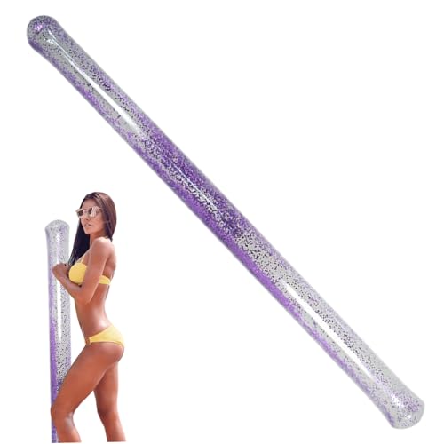 Nouilles de Piscine, Nouilles de Piscine, 58 Pouces en PVC PVC Paillettes gonflables Lisses Portables pour la Natation, pour la Natation, la Plage, Les flottants, la fête, Le Violet