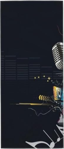 絶対音楽 バスタオル タオル 可愛い フェイスタオル 柔らか肌触り ふんわり おしゃれ 瞬間吸水 速乾 抗菌防臭 厚手 家庭用 ホテル スポーツ 業務用 マイクロファイバー かわいい 70×30cm