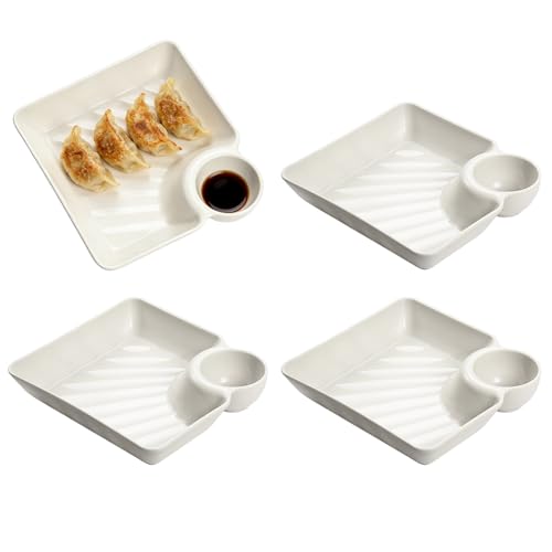 Bandeja de arena para comer | con bandeja de inmersión resistente al calor - Recipiente pequeño con compartimentos - para charcutería queso aperitivos postre ensalada de frutas restaurante casa