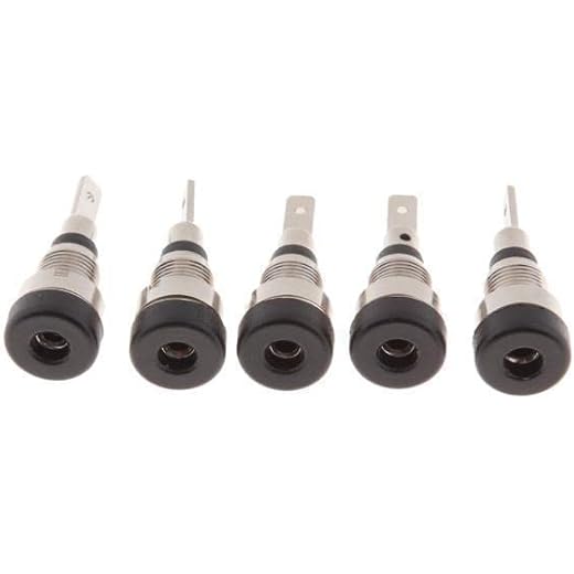 bnf 5x5Pieces 2mm Banana Jack Binding Post Nut for Multimet