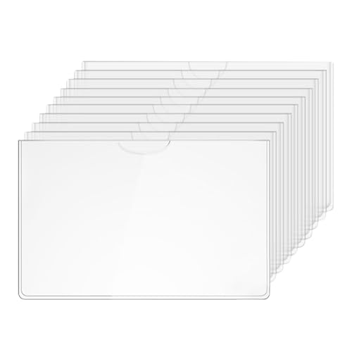 Custodia protettiva per carte di sicurezza sociale, sottile, in PVC trasparente, impermeabile, multifunzione, accessorio per la protezione dell'identità personale, per famiglie, studenti, colleghi