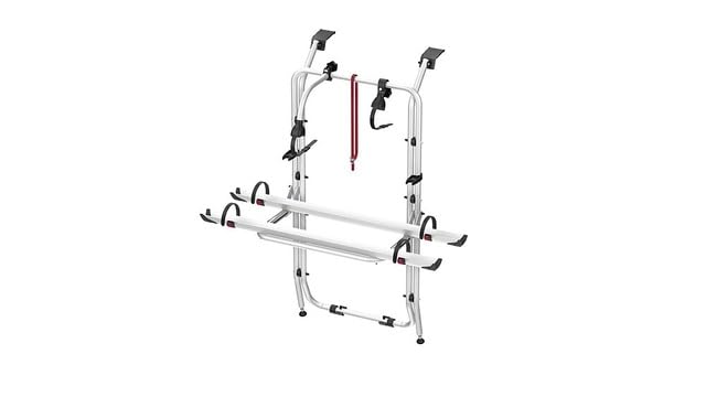 Fiamma Portabici per Opel Vivaro/Renault Trafic, Alluminio, Grigio, 2 biciclette espandibili, 60 kg, adatto per E-Bike