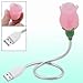 Ruilogod Lampada floreale flessibile USB 2.0 per computer immagine