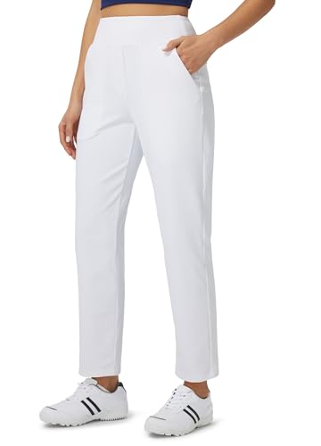 Libin Womens Casual Travel Pants Stretchy Golf Ankle Pants 7/8