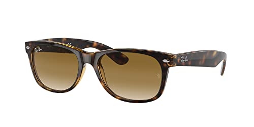 Ray-Ban RB2132 Sunglasses Bundle: RB 2132 NEW WAYFARER 710/51 New Wayfarer Light Havana Clea and Eyewear Cleaning Kit