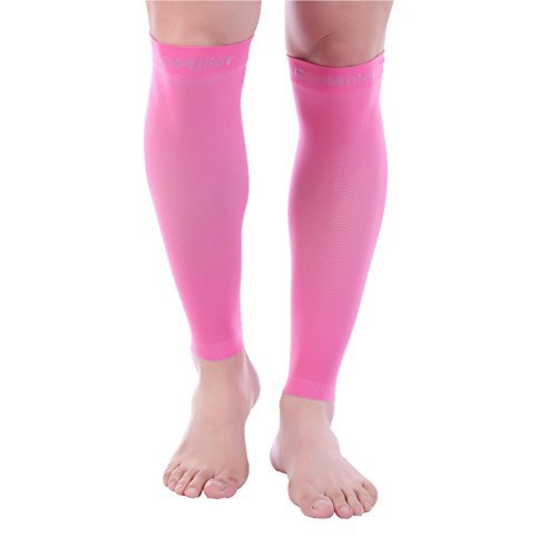 Image of Doc Miller Compression Calf Sleeve for Men & Women, 20-30mmHg | Graduated Support for Running, Shin Splints, Calf Strain, Knee High, Small to 6XL Plus Size