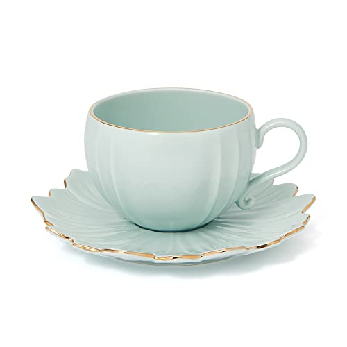 Francfranc Flanc Flower Cup & Saucer Blue
