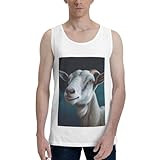 Photo Gallery lkwscghm goat, canottiera da uomo in cotone traspirante, senza maniche, casual, per palestra, allenamento, bianco, xl Photo Gallery lkwscghm goat, canottiera da uomo in cotone traspirante, senza maniche, casual, per palestra, allenamento, bianco, xl
