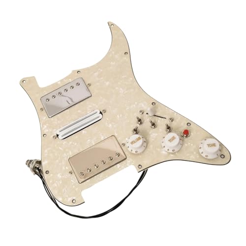 Pickguard Guitare Pré Câblé HSH Alnico 5 Double Bobine Finition Soignée et Précise