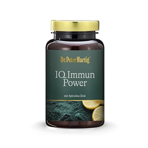 Dr. Peter Hartig IQ Immun Power, unterstützt das Immunsystem, Vitamin C, D, Zink, 90 Kapseln 45-Tages-Vorrat lactose- hefe- und glutenfrei
