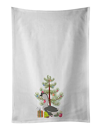 Toallas de cocina blancas para el día a día, pack de 2 ganso africano 2
