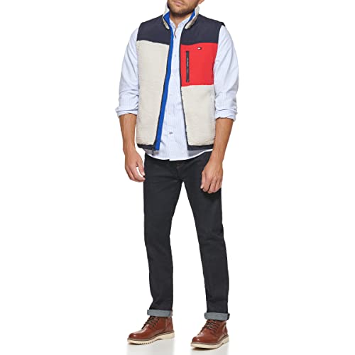 Tommy Hilfiger Men's Contrast Sherpa Stand Collar Vest2