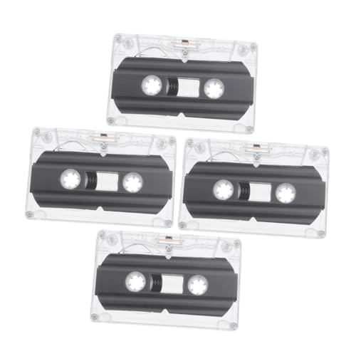 Gadpiparty 30 Minuten Leere Audiokassetten 4 Stück Transparentes Hartschalengehäuse Beschreibbare Kassetten Für Selbstgemacht Bastelprojekte Grußbotschaften Und Musikwiedergabe