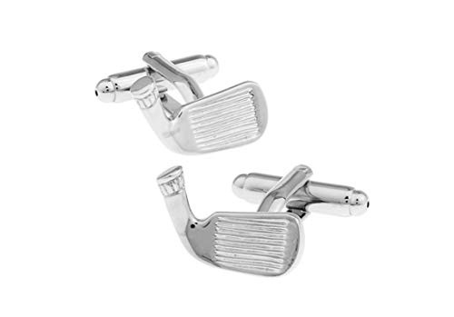 Gemelos para Hombre KnBoB Diseño Golf Club Plata