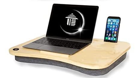 Laptop Desk for Bed | Bed Desk for Laptop and Writing | Laptop Bed Table with Memory Foam (Large, Extra Comfy) | Laptop Table for Bed | Portable Desk for Bed | Adjustable Bed Desk