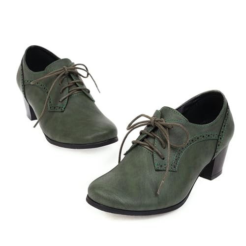 Chaussures rétro à talon moyen offrant confort absolu et stabilité de marche