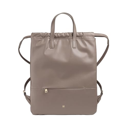 Sac à dos en cuir souple taupe DUDU : l'élégance minimaliste au féminin