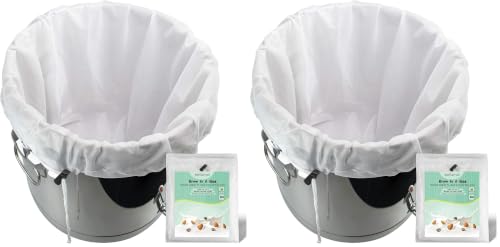 Image of Brew Bag Reusable 4 Pack 22 inchx26 inch 250 Micron Fine Mesh Bag for Beer