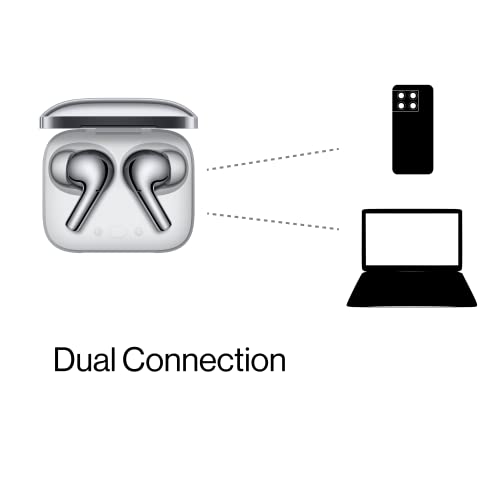 Image of OnePlus Buds Pro Wireless Earbuds| with Charging Case |IP55 | Smart Adaptive Noise Cancellation Sound | Silver (E503A)