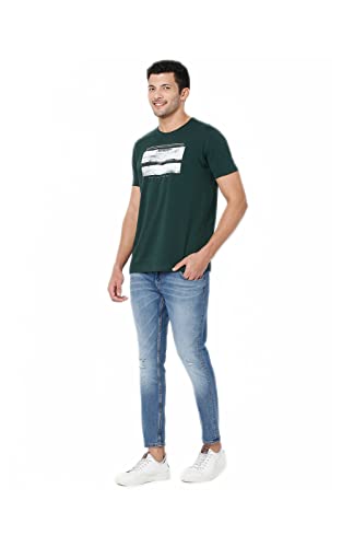 Image of Spykar Men's Kano Slim Fit Mid-Rise Jeans (Ankle Length)