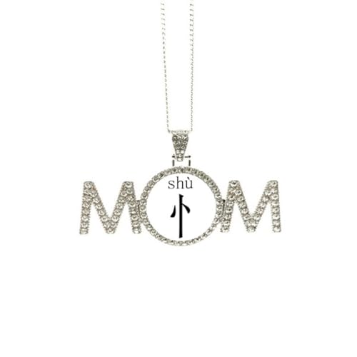 Collier chinois Shu cadeau fête des mères original pour maman et grand-mère
