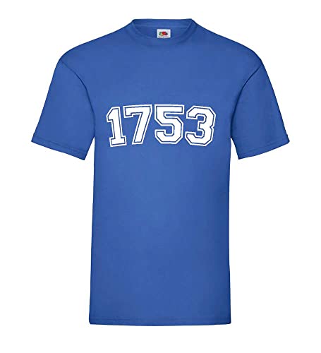 T-shirt homme bleu roi XXXL 1753 fini les vêtements étroits retrouvez une totale liberté