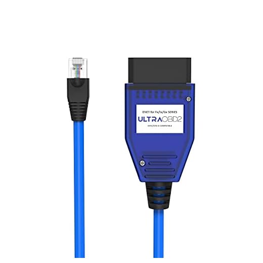 OBD2 eNet Cable de Ethernet para BMW F-Series codificación Esys OBDII i3 I8 Esys 3.28.1 OBD-II G30 G12 con Cable RJ45 Conectores por ultraobd2
