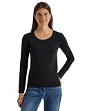 Cecil Damen Basic Langarm Shirt mit Rundhals