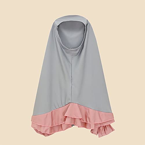 EFOGEP Abaya for Girls Muslim Long Sleeve Dress with Hijab Two Piece Outfit Islamic Robe Full Length Ramadan Prayer Clothes3