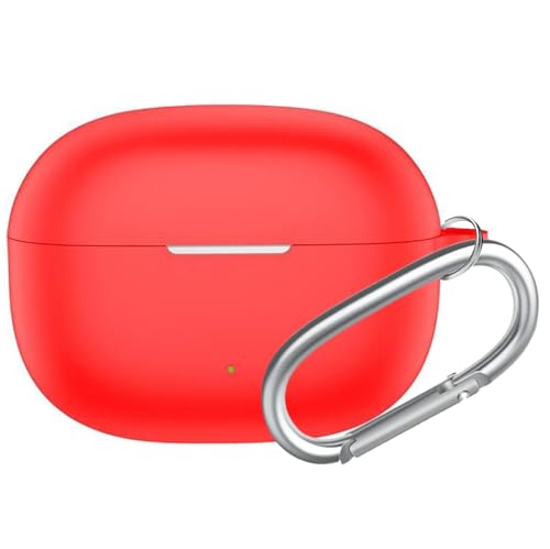 Image of Silicone Case Cover for Realme Buds T200 Lite, Protective Cover (Red)