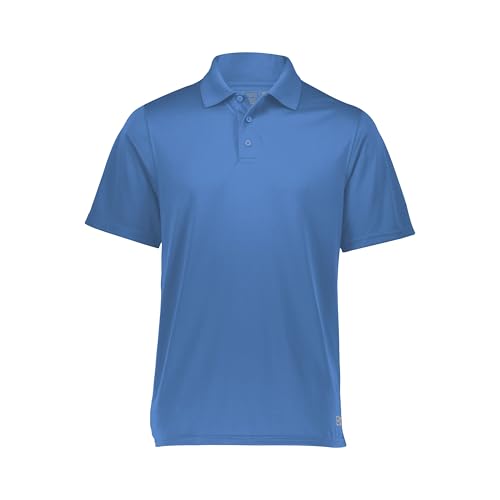 Russell Athletic Men's Dri-Power Performance Golf Polo Shirt, -collegiate blue, 4XL