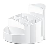 Dank der möbelschonenden Gummifüße ist der Stifteköcher rutsch- sowie standfest - selbst auf glatten Oberflächen findet der Stiftehalter Halt