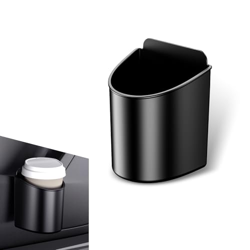 Portavasos para puerta de carro universal en ABS negro miniatura 1