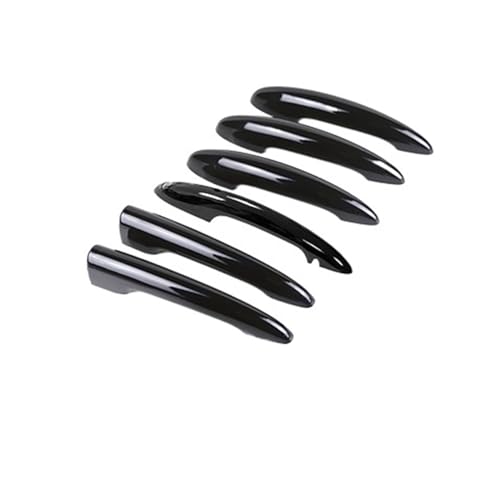 4個入りドアハンドルカバー と互換性がある BMW Mini対応 クーパー F54 F55 F60 カントリーマン対応 グロスオート外装パーツ ブラックドアハンドルカバートリム(F54 Black,Sclausura)