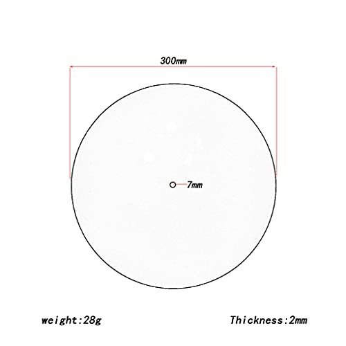 Alnicov 2mm Dicke antistatische Filz Plattenspieler Matte Anti-Vibration Matte Audiophile LP Vinyl Plattenspieler Matte Grau