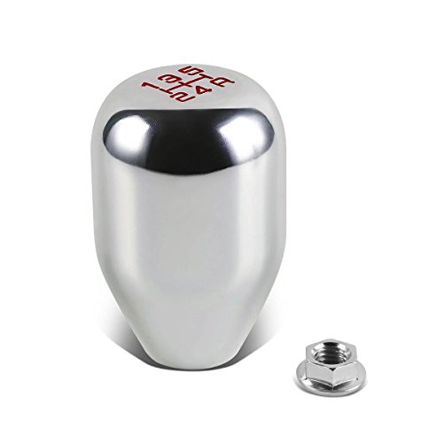 Auto Dynasty 5-Speed Manual Transmission Racing Shift Knob Compatible with Honda Civic Del Sol CRX Integra 88-00 - Silver