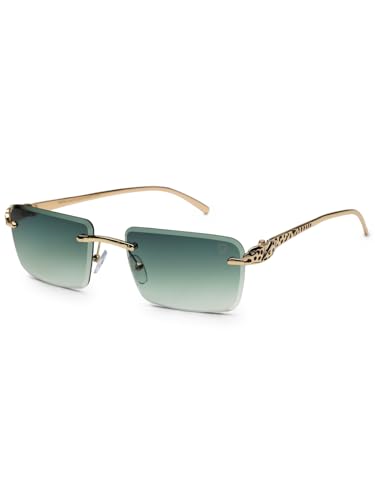 Image of HASHTAG EYEWEAR Men's Stylish Fashion Sunglasses | UV400 Protection | Branded Metal Frame | Trendy Eyewear for Men | Summer, Outdoor, Driving, and Beach Use | Lightweight and Comfortable