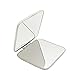 Shatterproof Stainless Steel Ultra Slim Folding Portable Mirror Makeup Unbreakable Camping Mirror For Personal Use,Travelling, Emergency Signaling (Square:5.7 * 5.7CM)