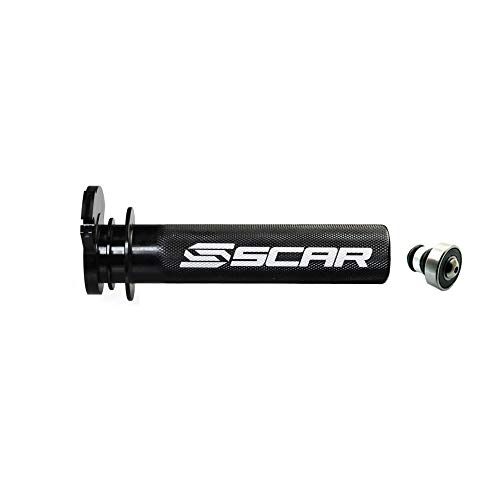 Barillet de gaz SCAR roulement alu noir tube commande moto