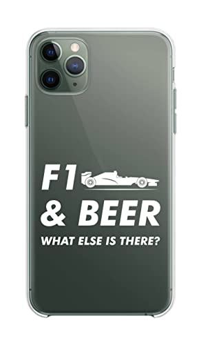 NEW Cover Compatibile Con Tutti i Modelli iPhone - F1 & beer- Trasparente UltraSottili AntiGraffio Antiurto Case Custodia