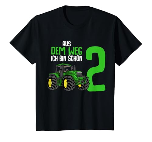 2. Geburtstag Traktor Trecker 2 Jahre Junge Kinder T-Shirt, Kinder,...