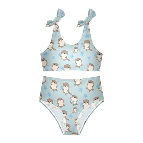 Image of Girls Tankini Swimsuit Bathing Suit Two Piece Bikini Summer Beach Swimwear with Adjustable Strap 3-12 Years