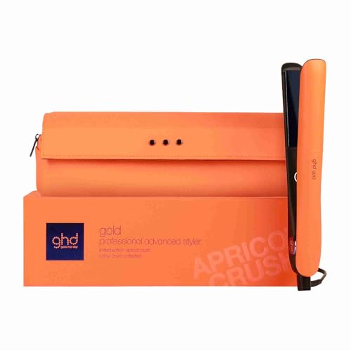 ghd gold Colour Crush - Plancha de pelo profesional para alisar, rizar y crear ondas, temperatura óptima de peinado 185ºC, tecnología dual-zone, edición limitada 2024, color naranja