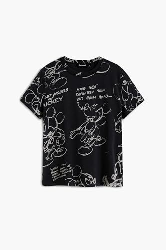 Desigual TS_Mickey Sketch, 2000 Negro, S