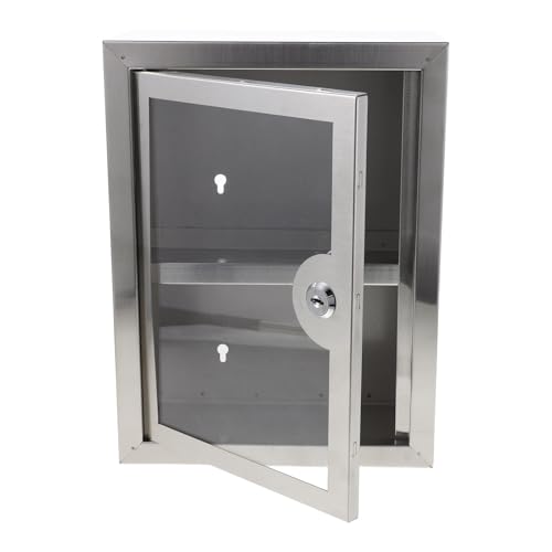 Armoire suspendue double couche CRAFTHROU boîte de rangement métal à clé - 2