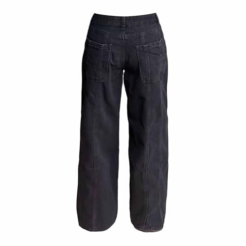 Pantalon cargo boyfriend ample stretch à taille élastique