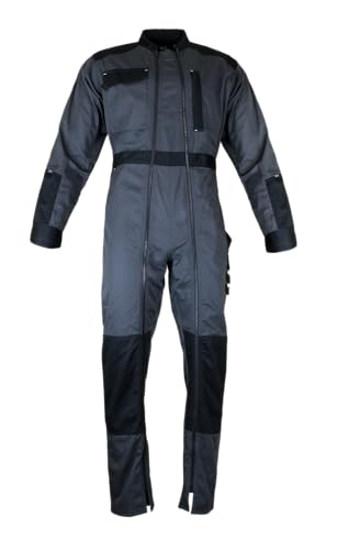 LMA Lebeurre - Combinaison 2 zips bicolore - CHLORE - Gris sombre/Noir